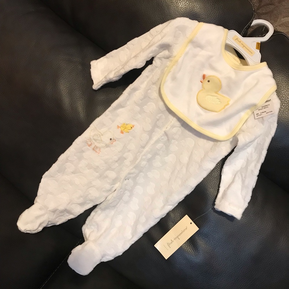 First Impressions Baby Onesie (2 pc set)